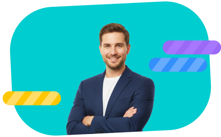 Business and partnership page of Marshmallow Games, featuring a professional portrait.