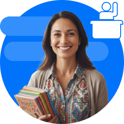 Icon representing a teacher